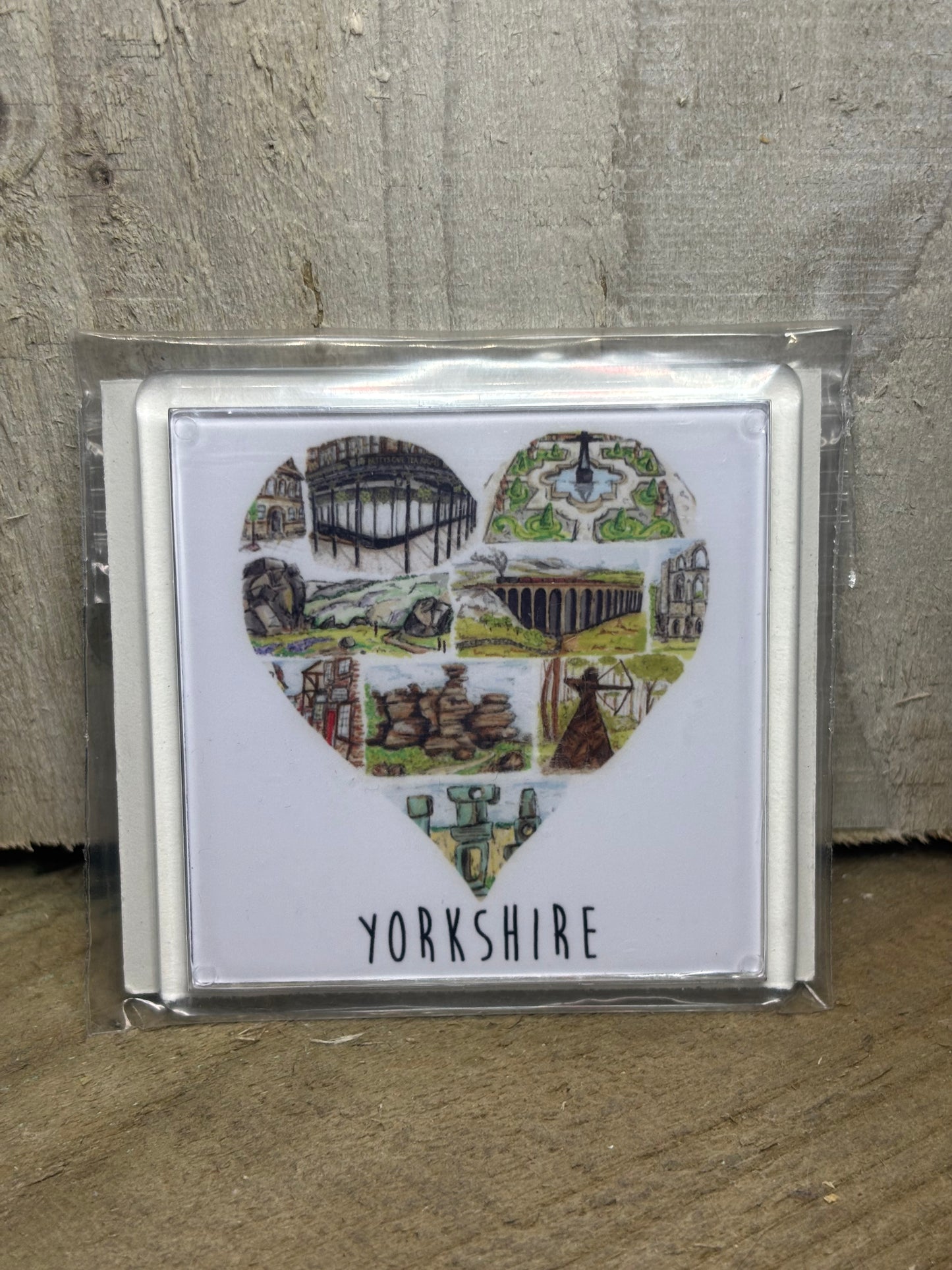 Various Fridge Magnets With Yorkshire Drawings