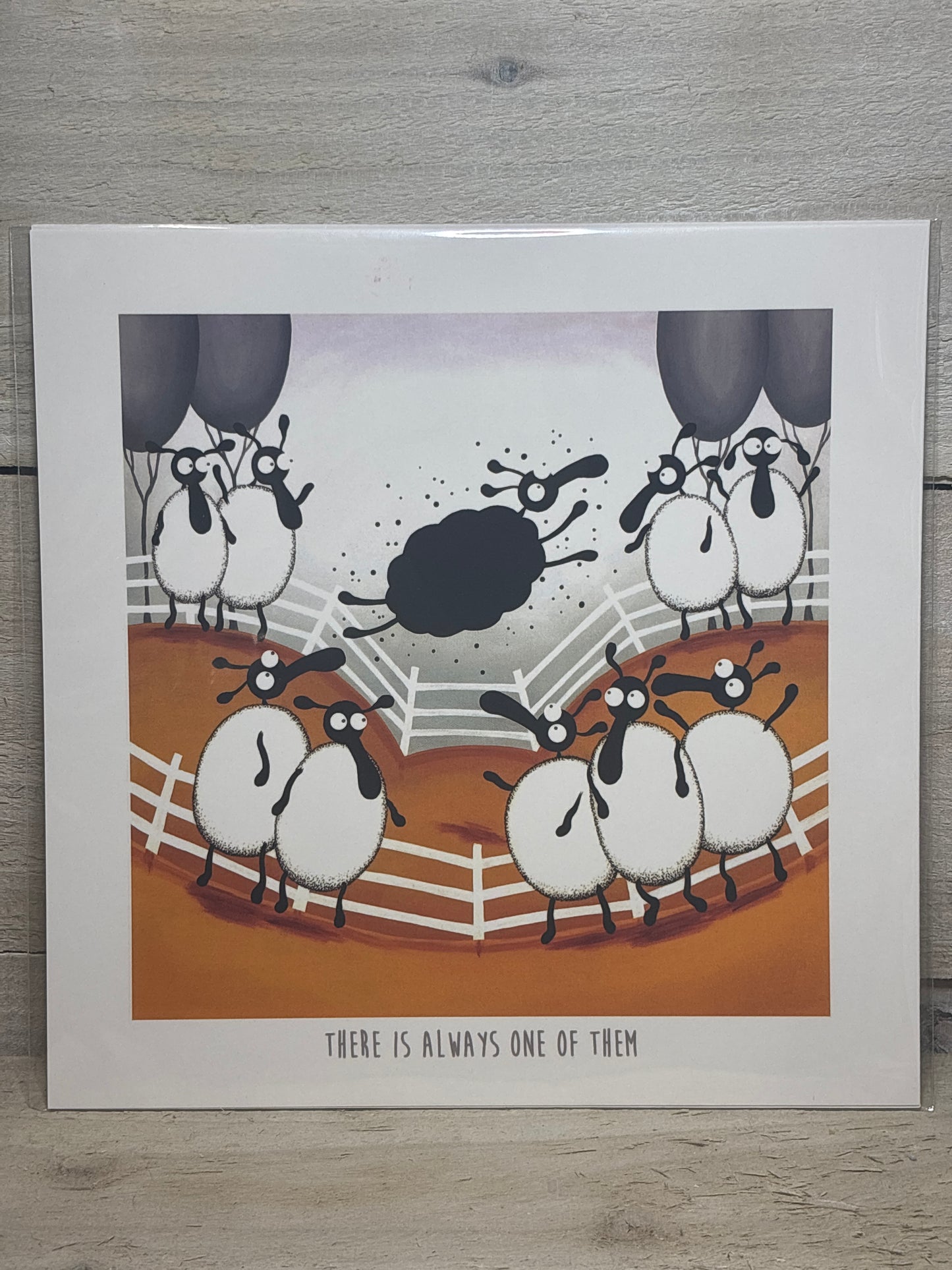 Novelty Sheep Print