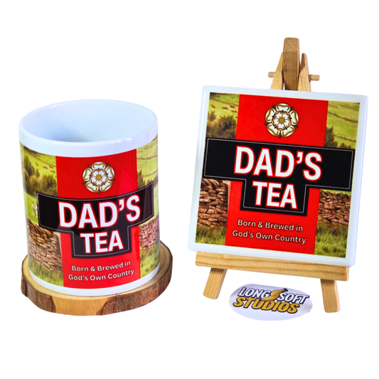 Dad's Tea Mug & Coaster Set