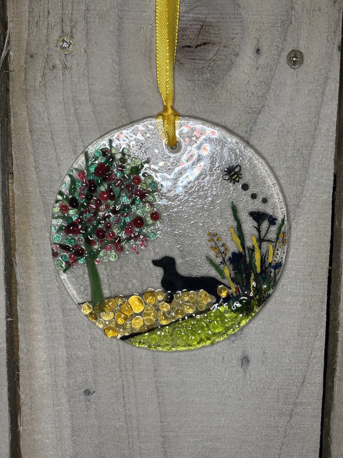 Various Fused glass Suncatchers