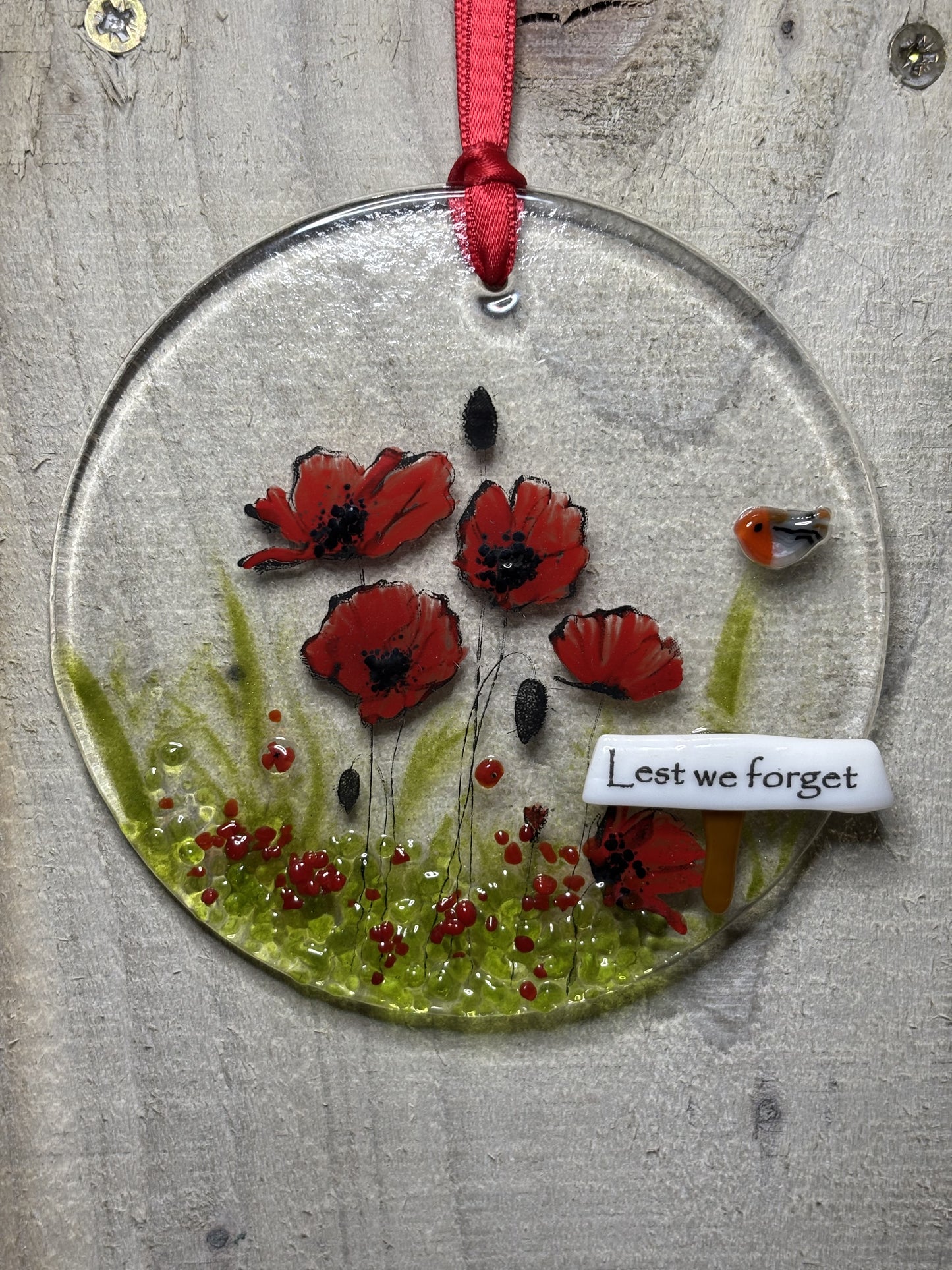 Various Fused glass Suncatchers