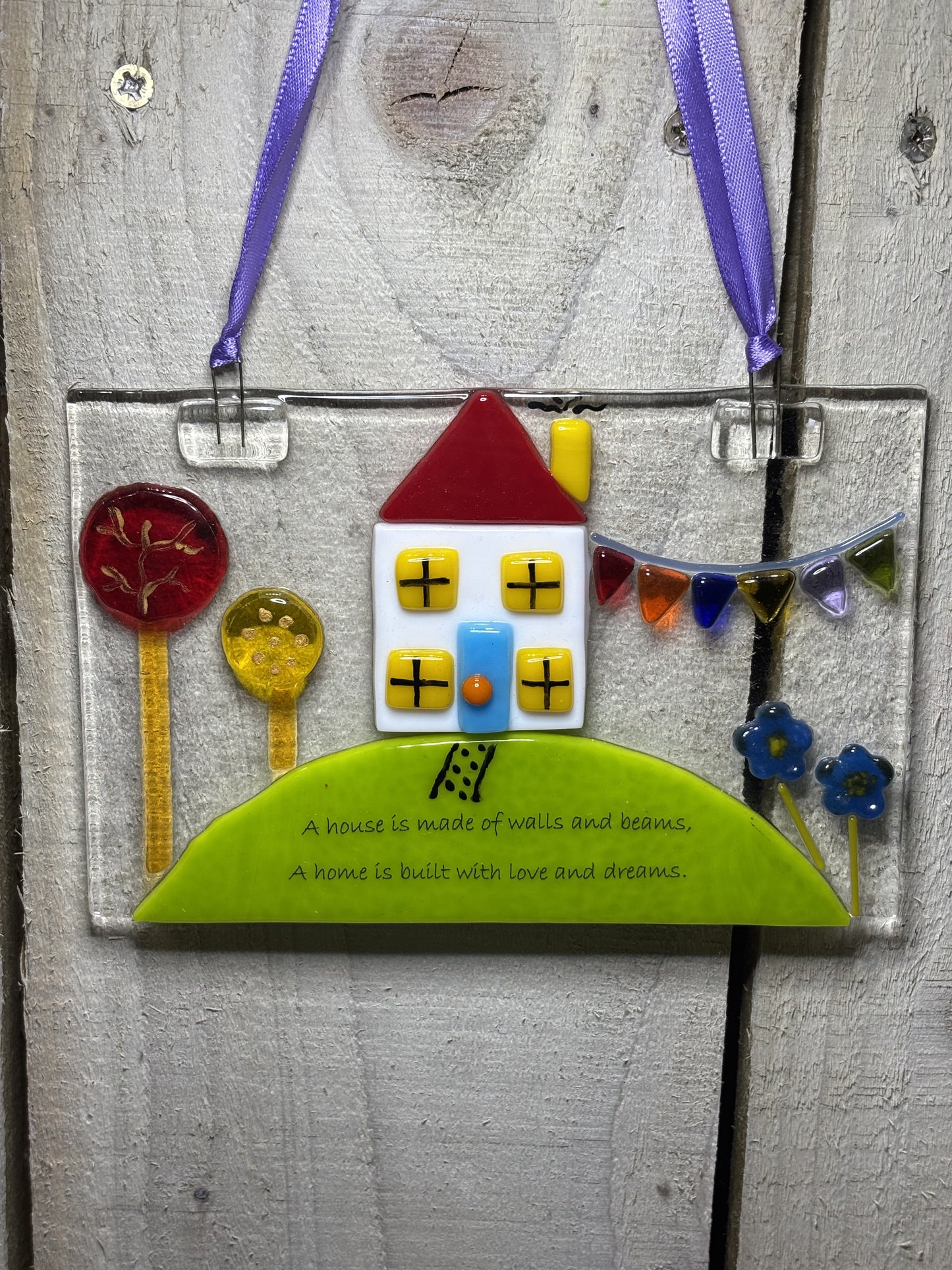Various Fused glass Suncatchers