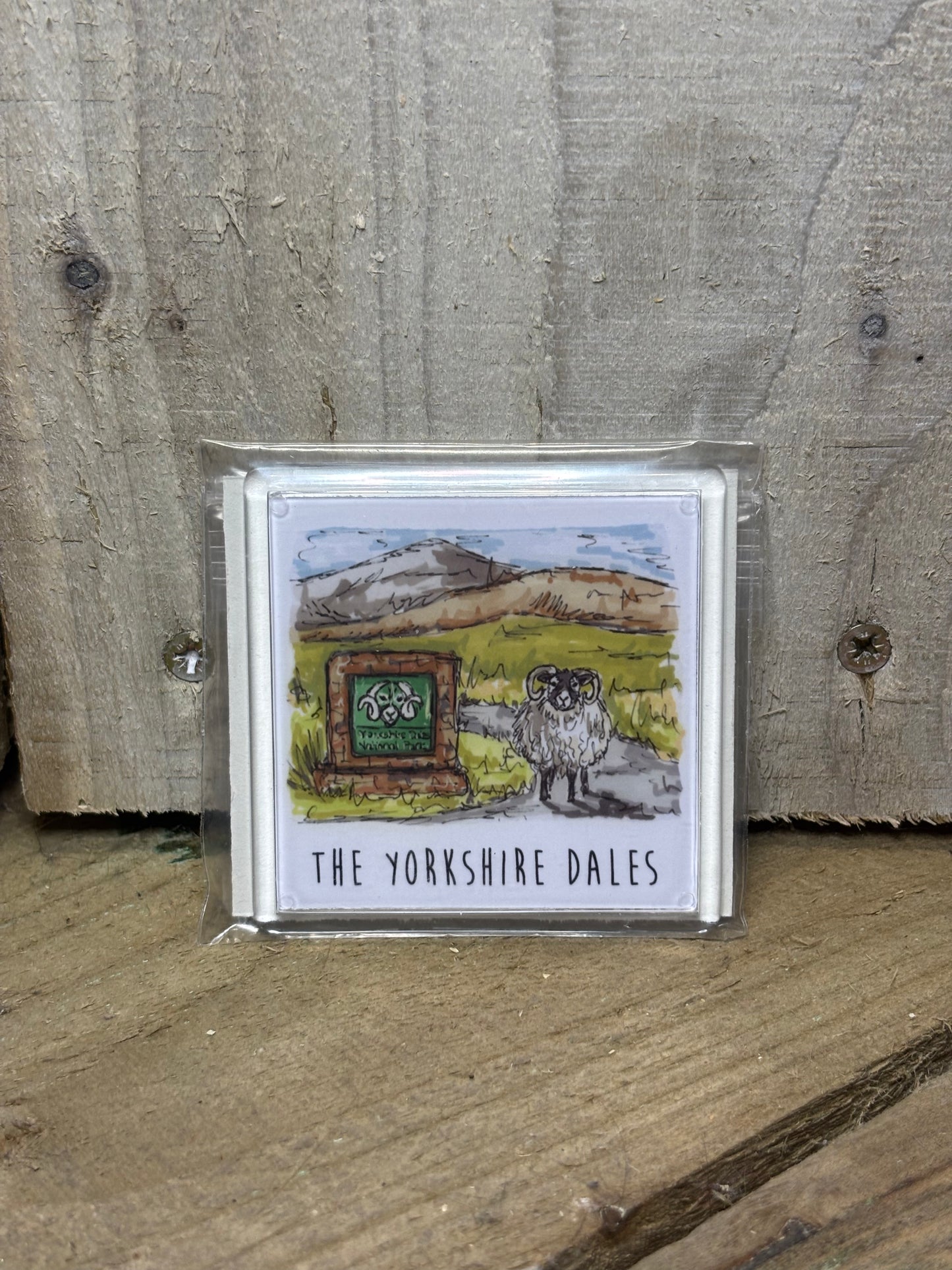 Various Fridge Magnets With Yorkshire Drawings