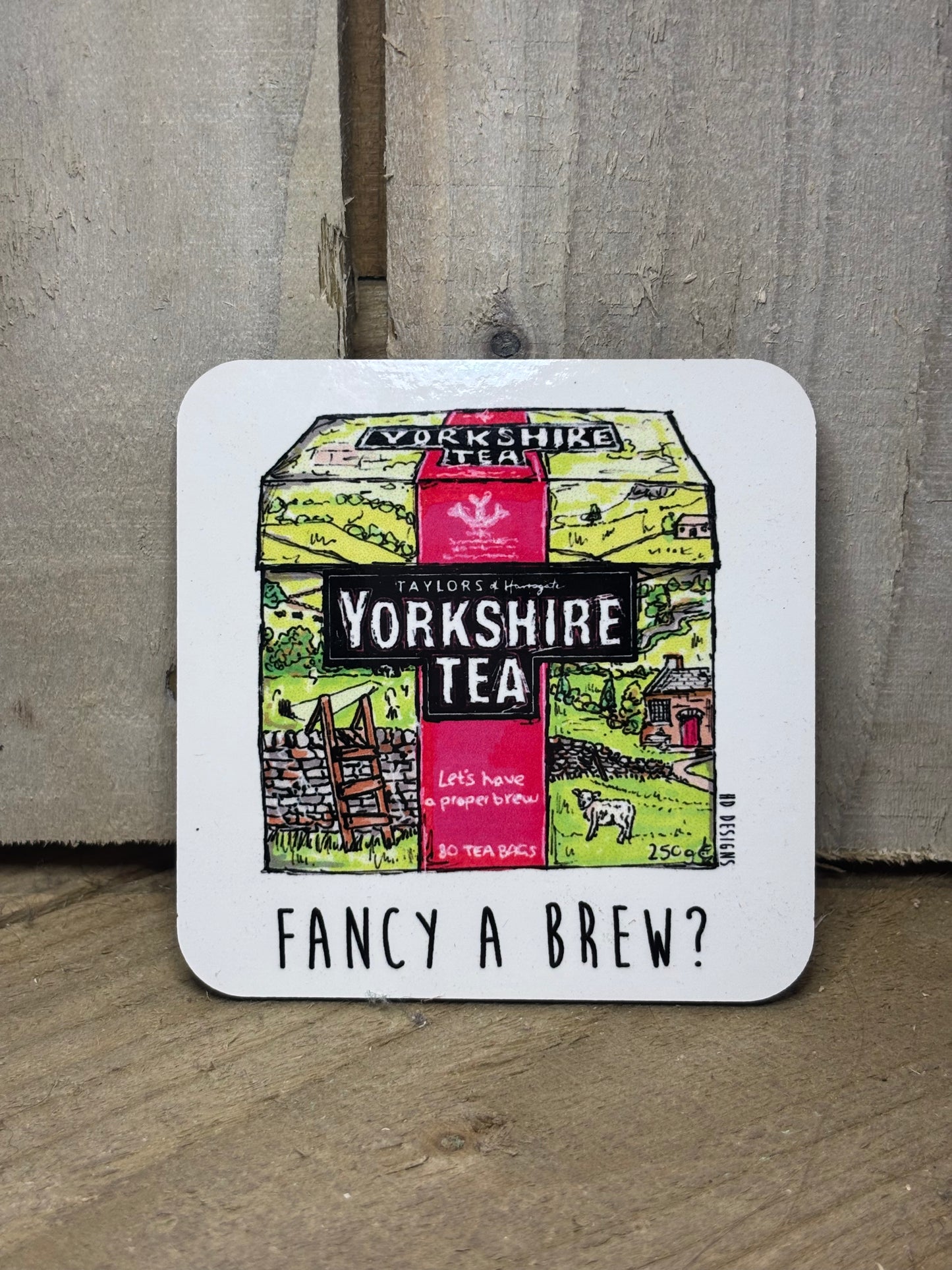 Various Coasters With Yorkshire Drawings