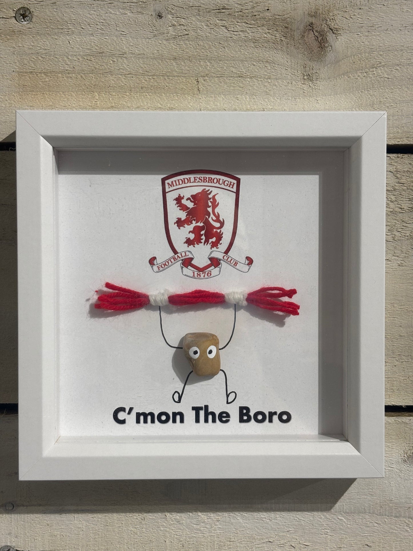 Various Football Team Pebble Art