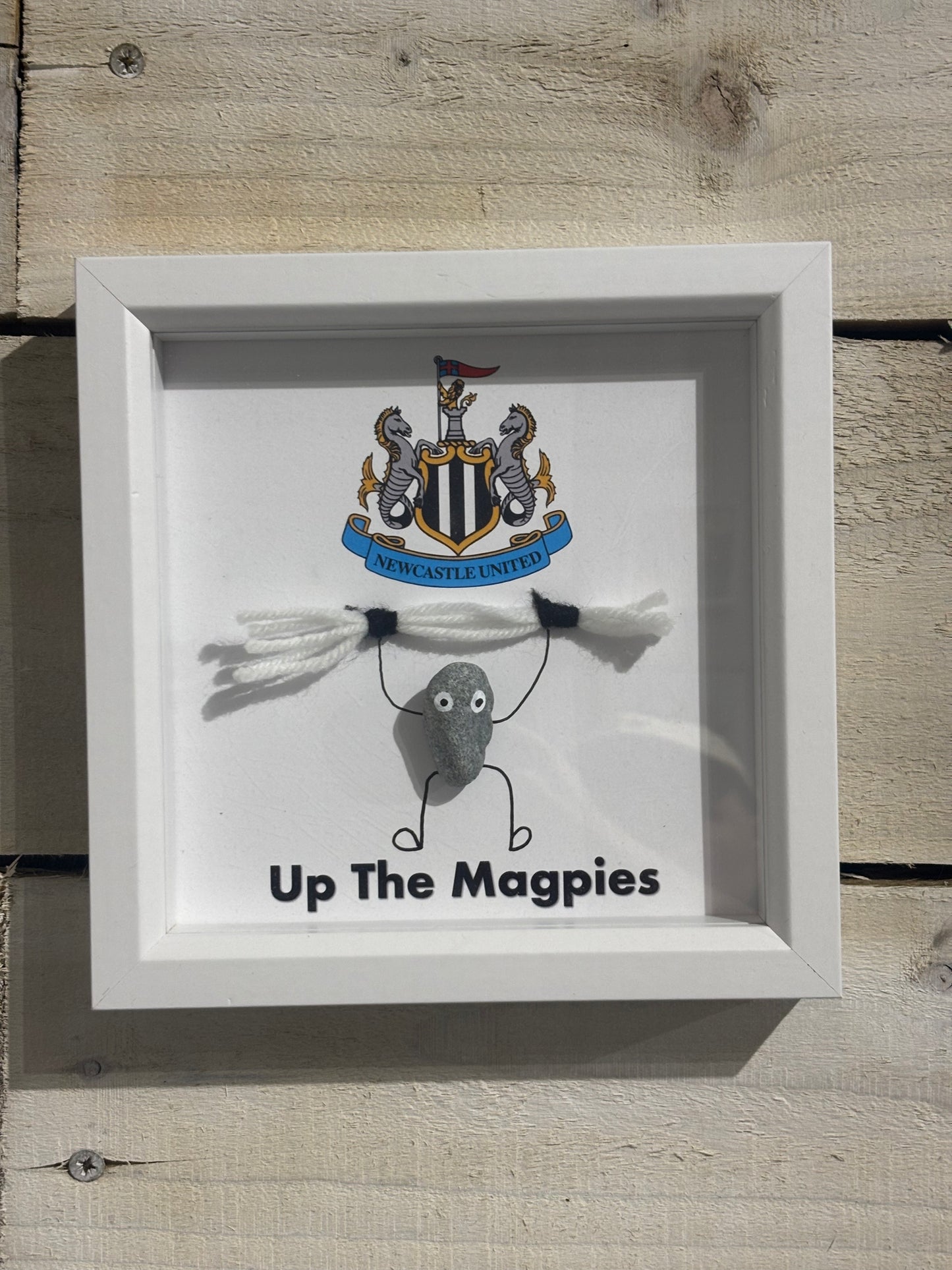 Various Football Team Pebble Art