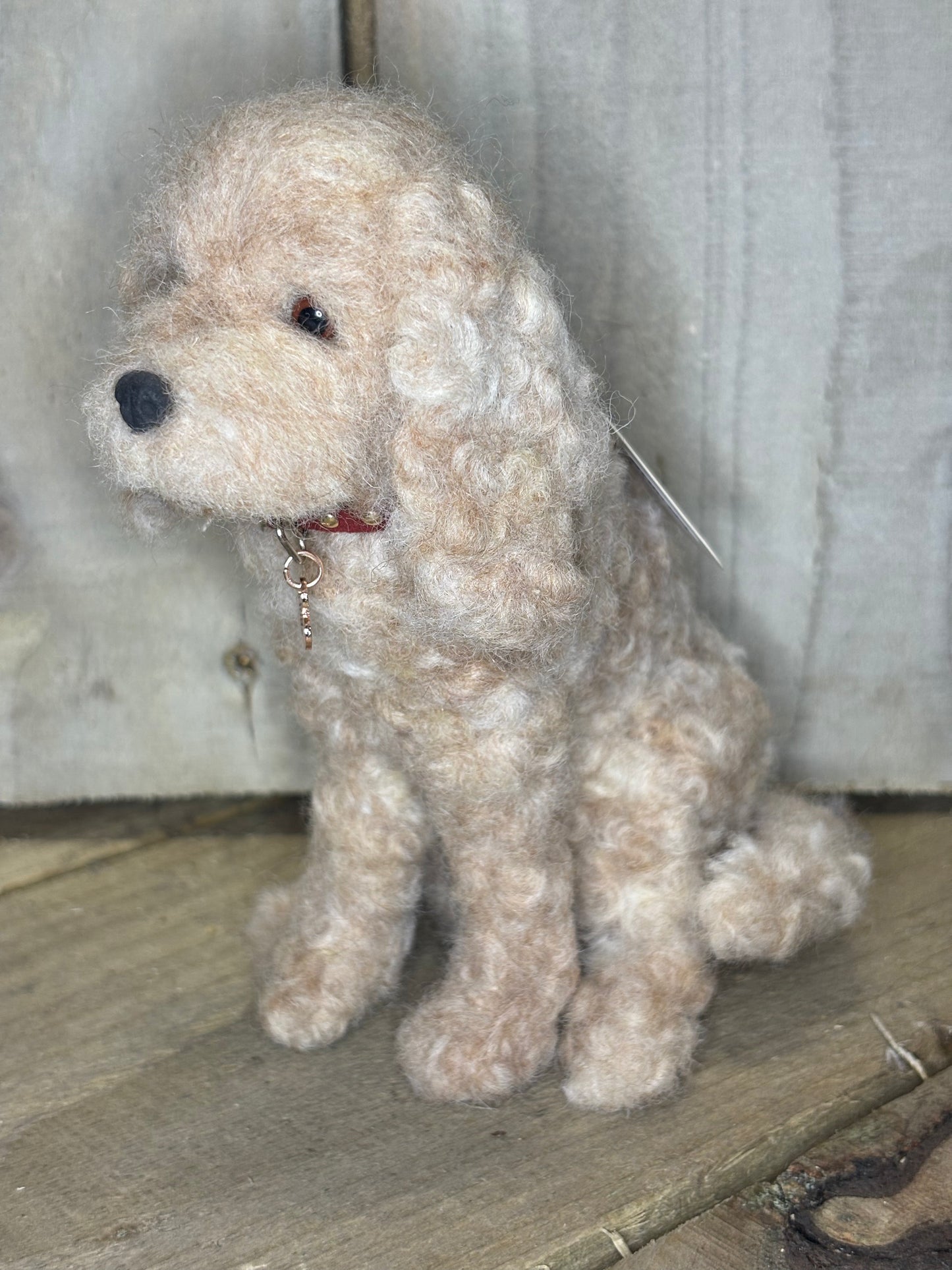 Handmade Felt Dog