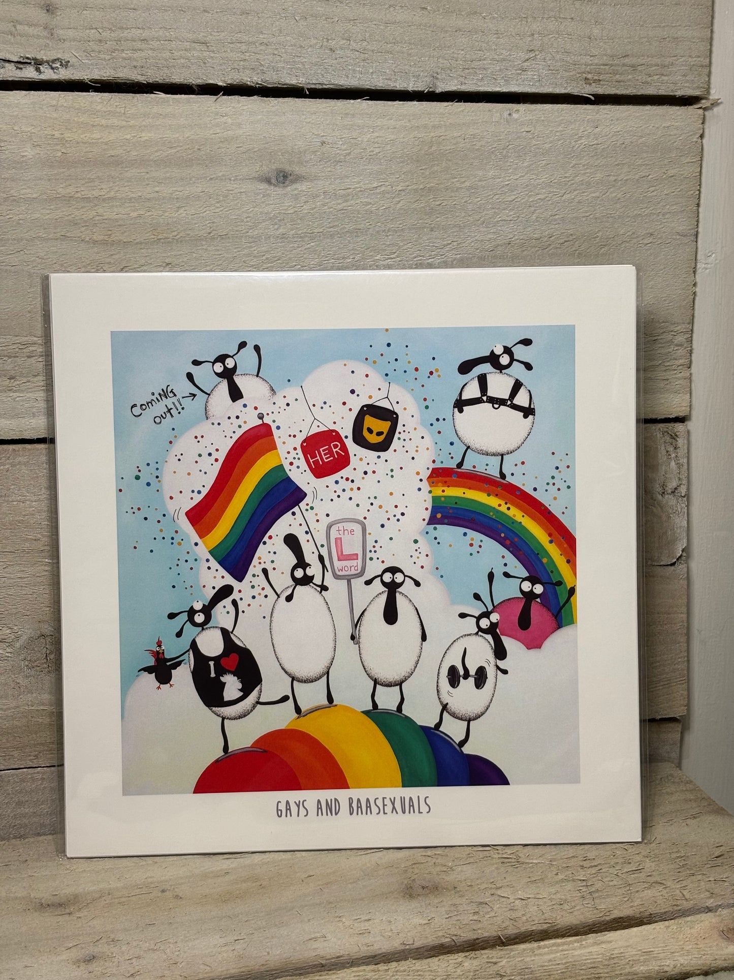 Novelty LGBT+ Sheep Print