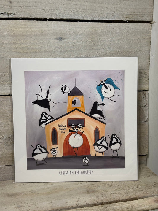 Novelty Sheep Print