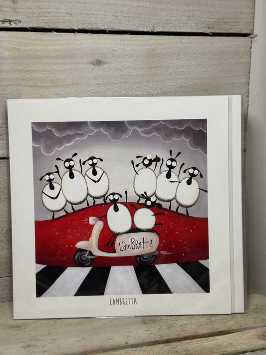 Novelty Sheep Print