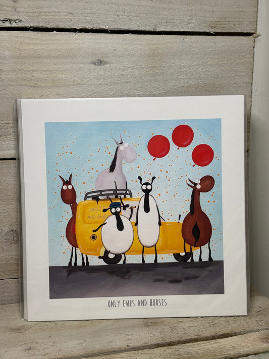 Novelty Sheep Print