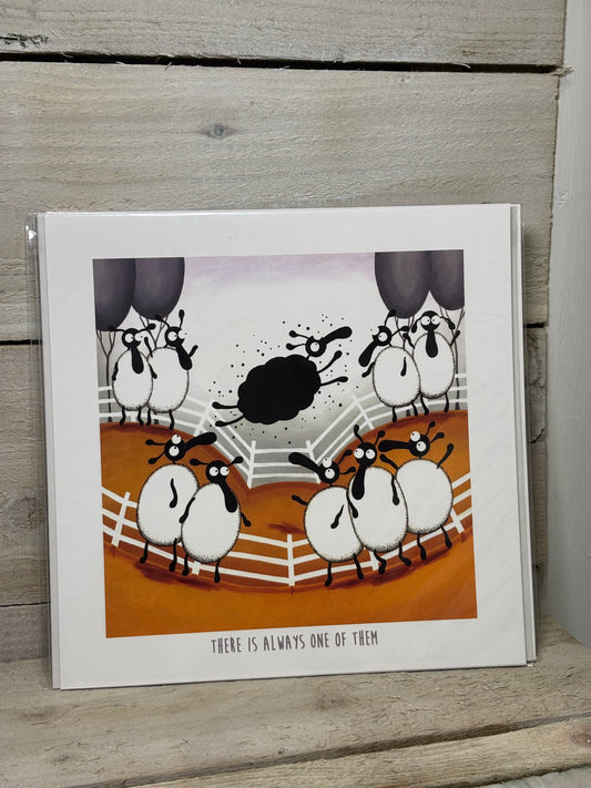 Novelty Sheep Print