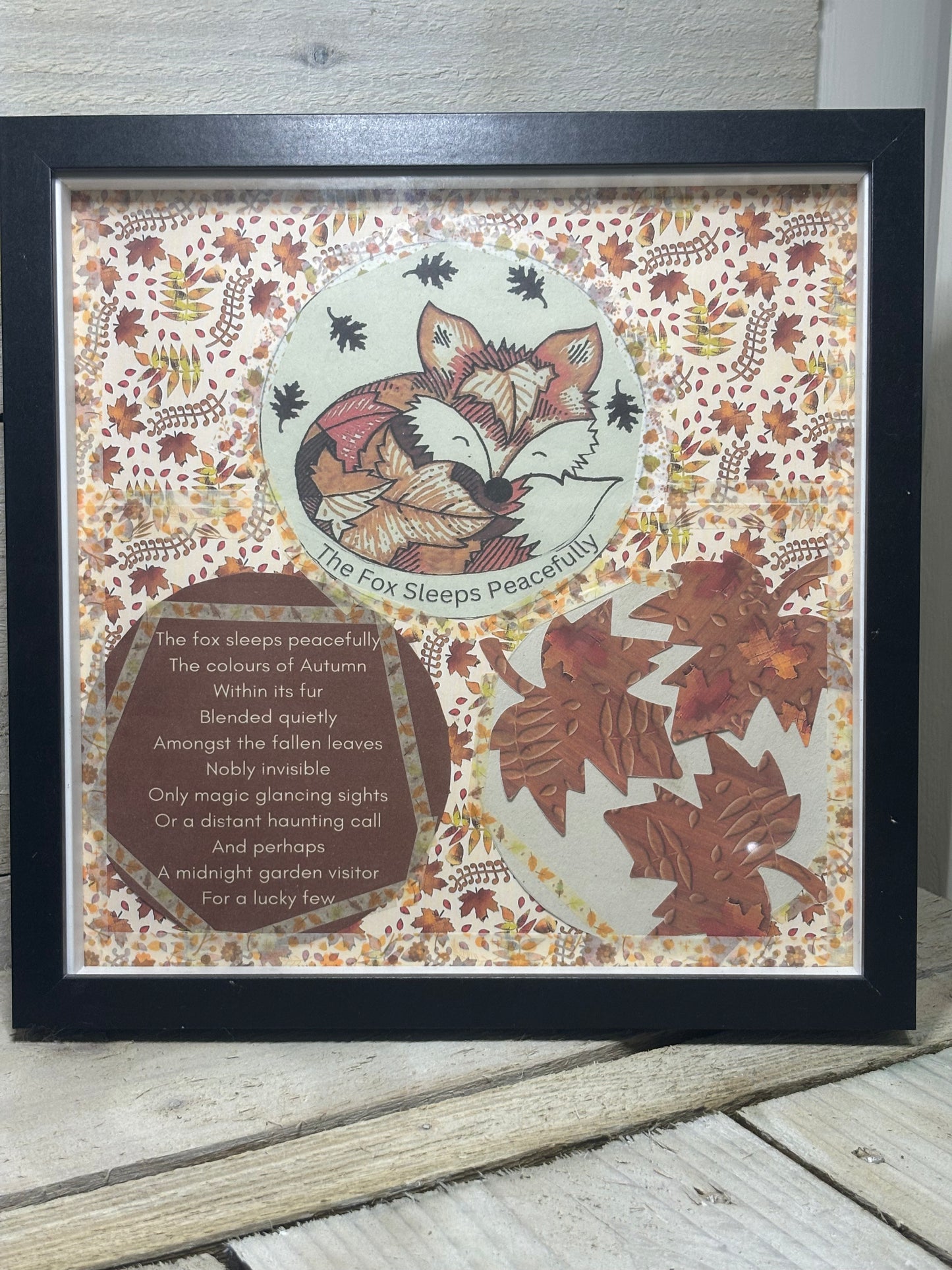 Various Large Framed Handmade Art And Poetry