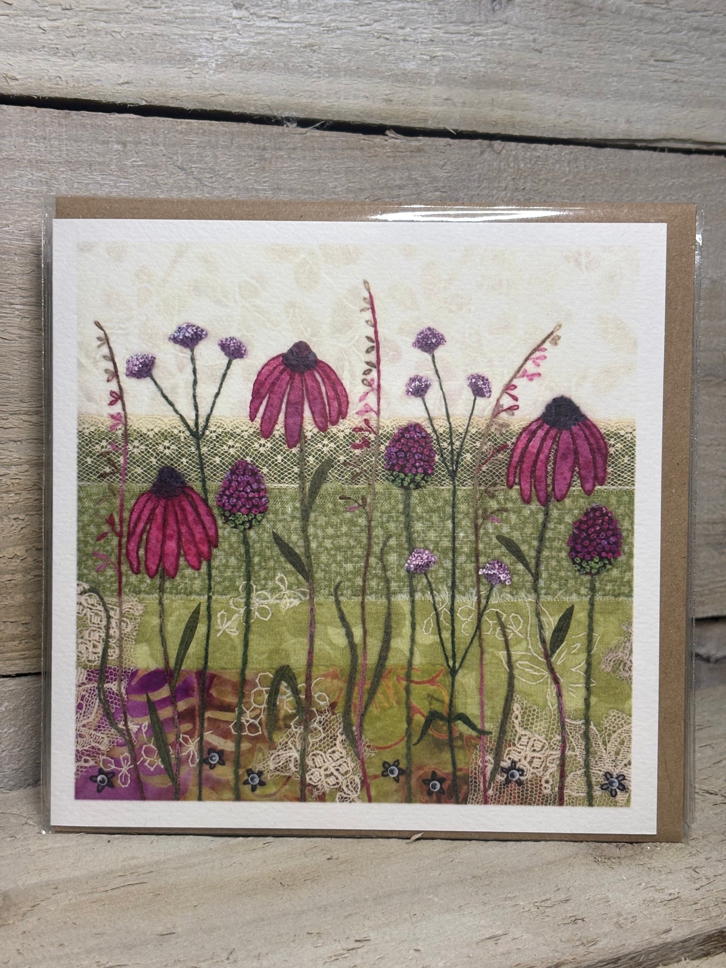 Various Embroidery Style Greeting Cards