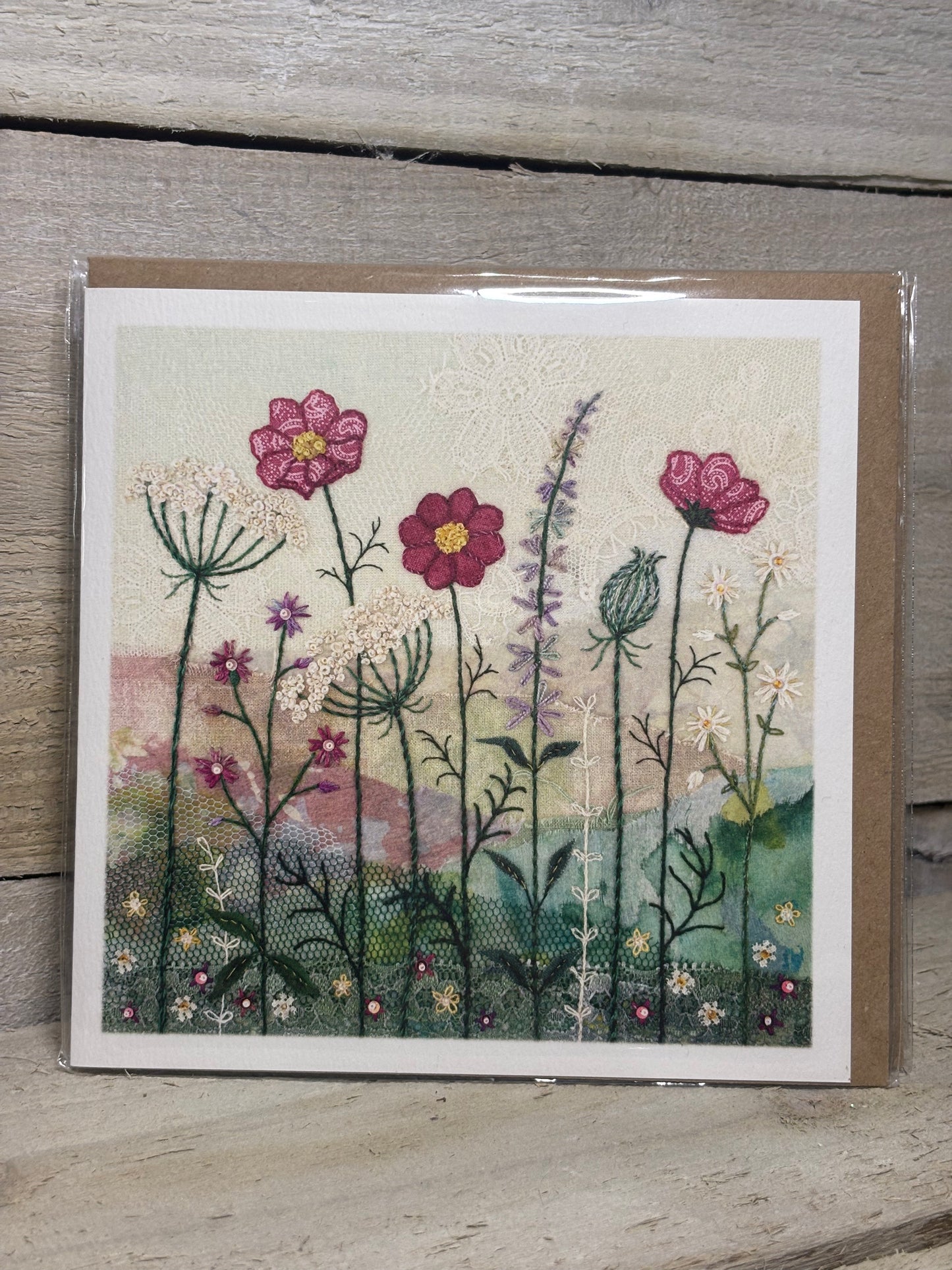 Various Embroidery Style Greeting Cards