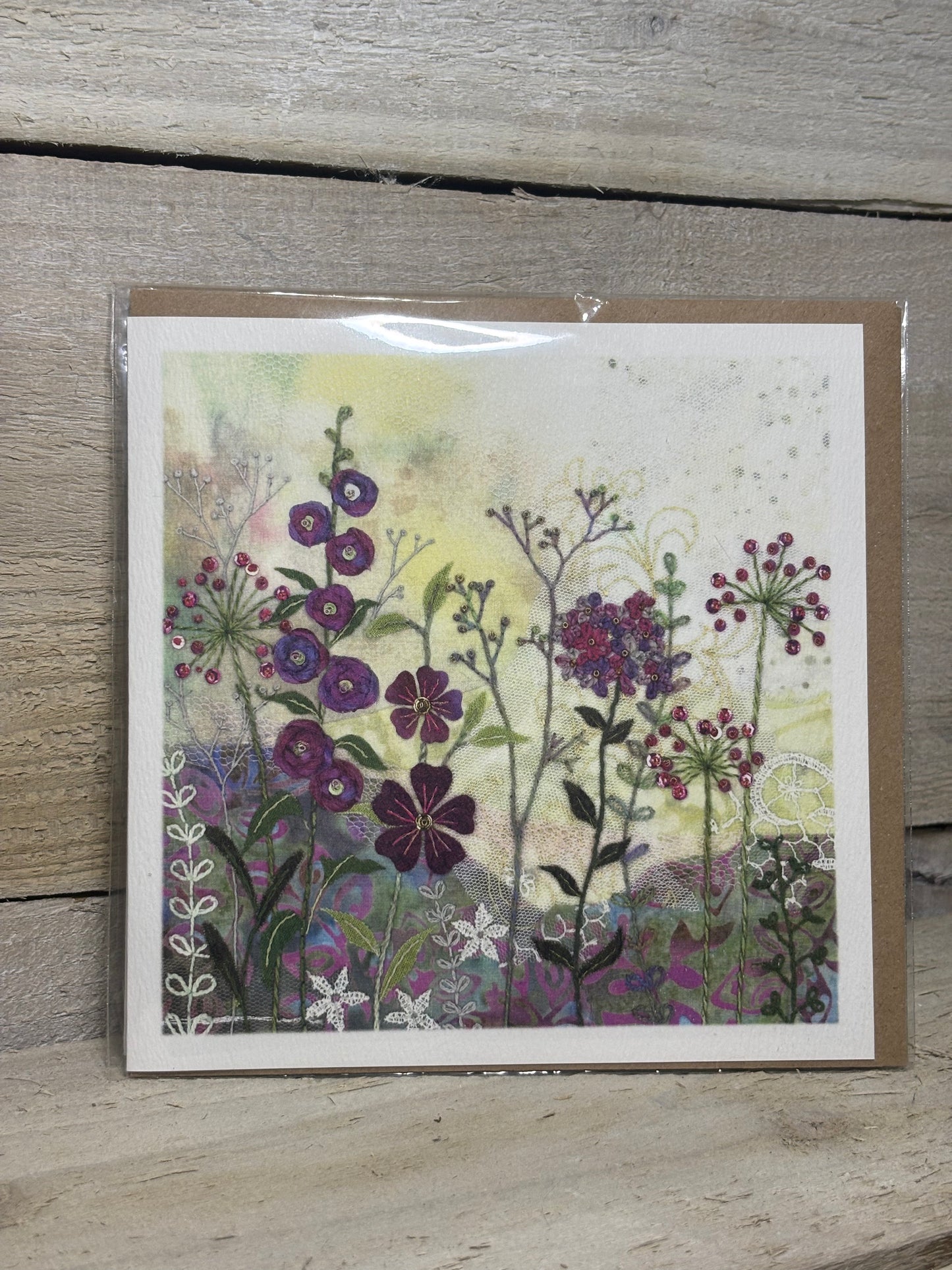 Various Embroidery Style Greeting Cards