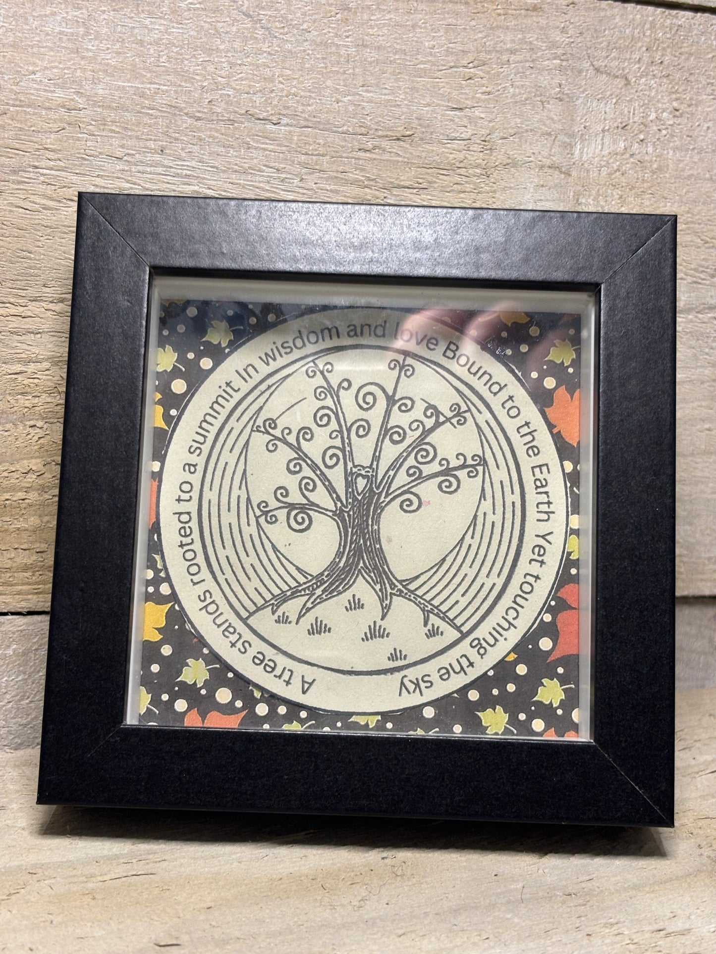 Various Small Framed Handmade Art And Poetry