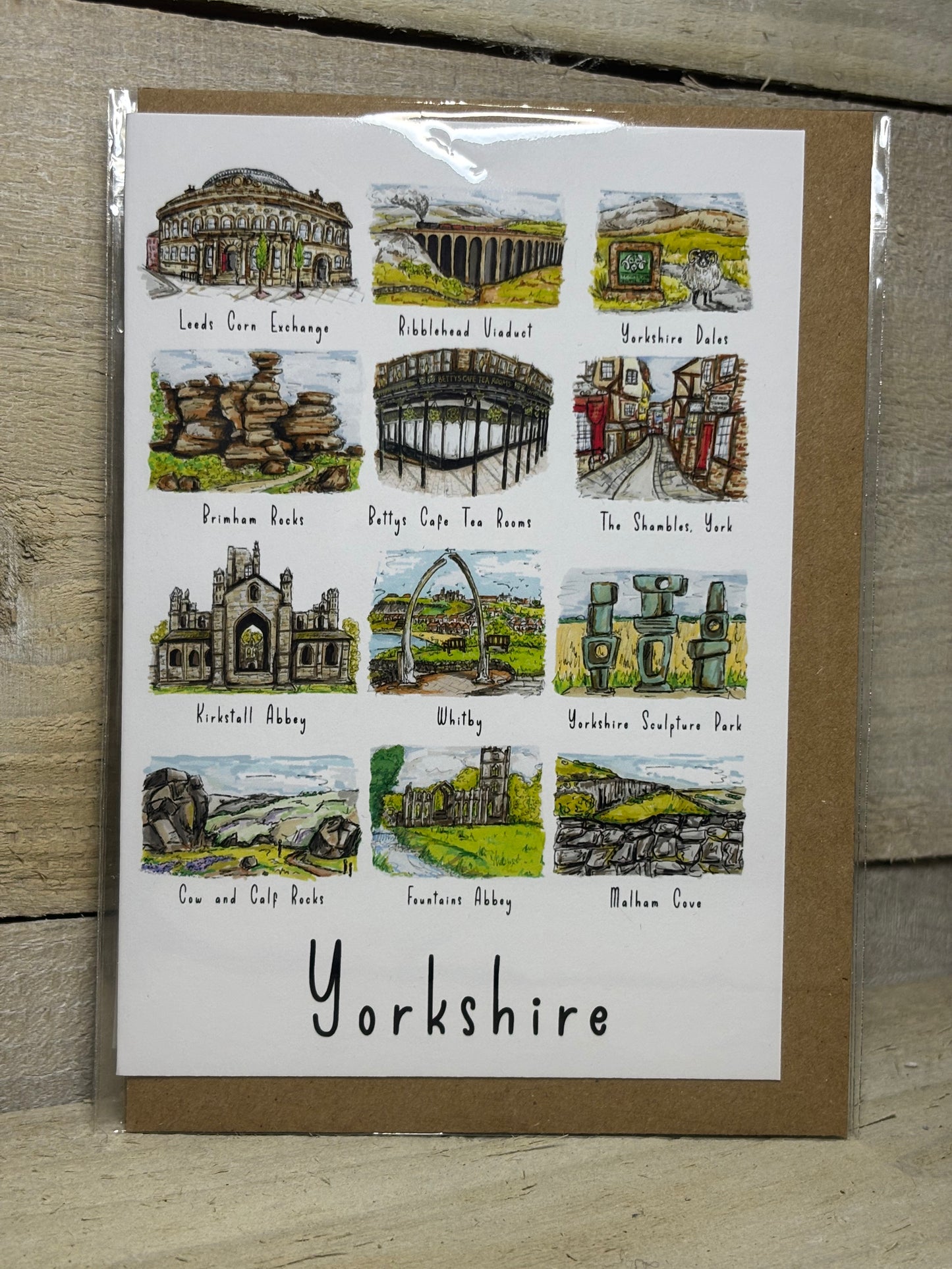 Various Hand Drawn Greeting Cards