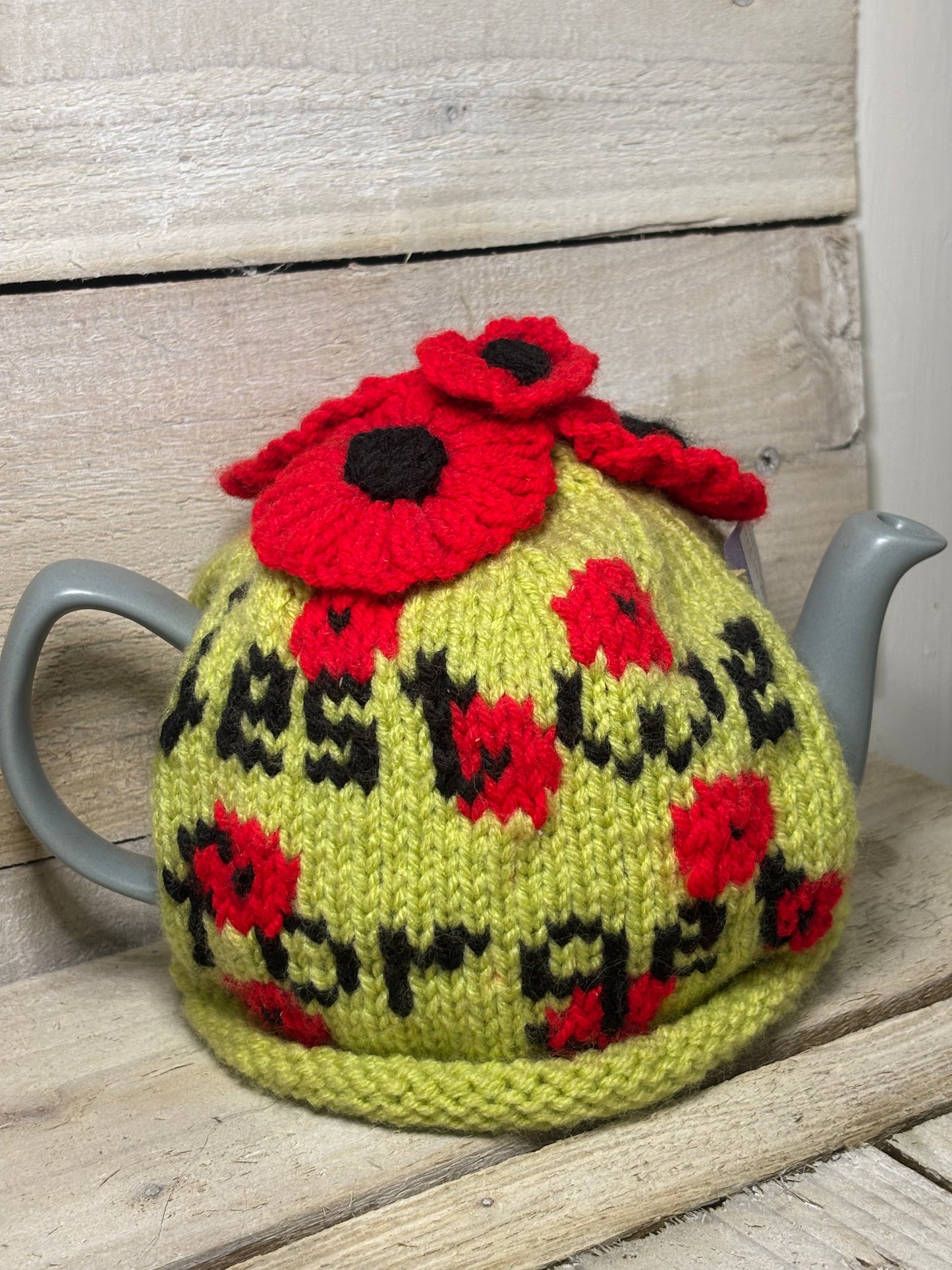 Various Knitted Tea Cosies