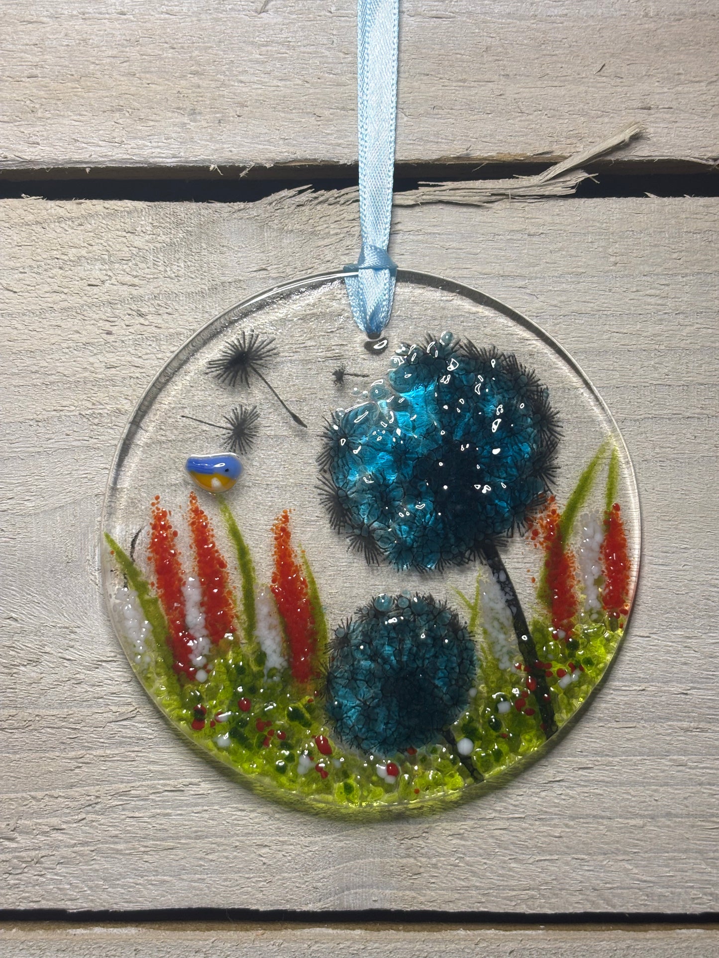 Various Fused glass Suncatchers