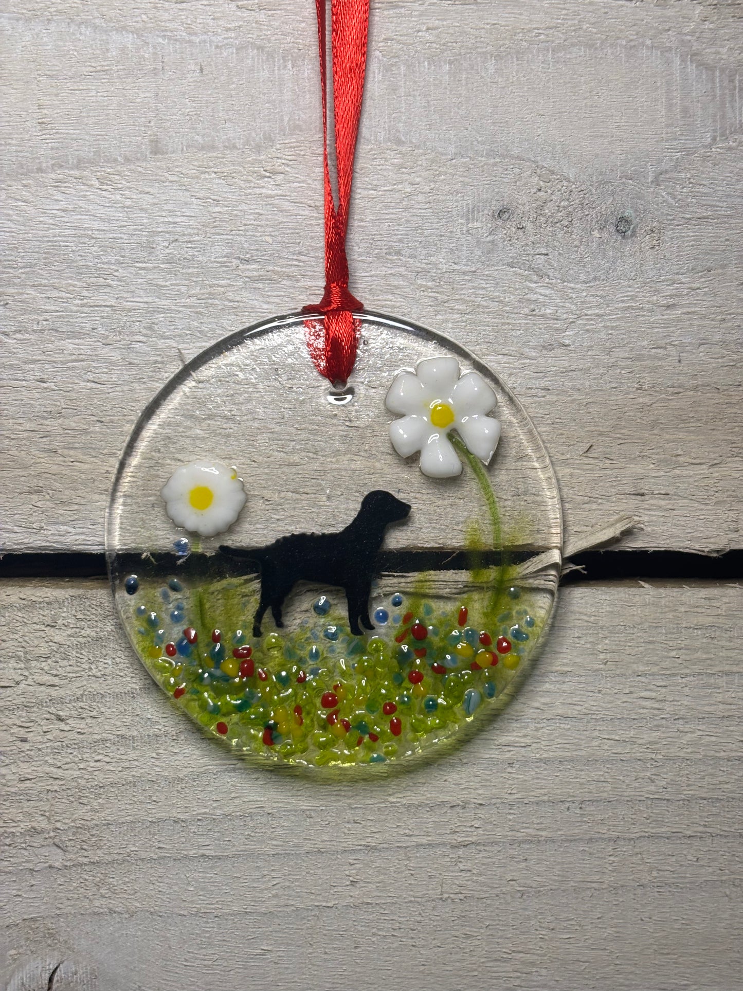 Various Fused glass Suncatchers