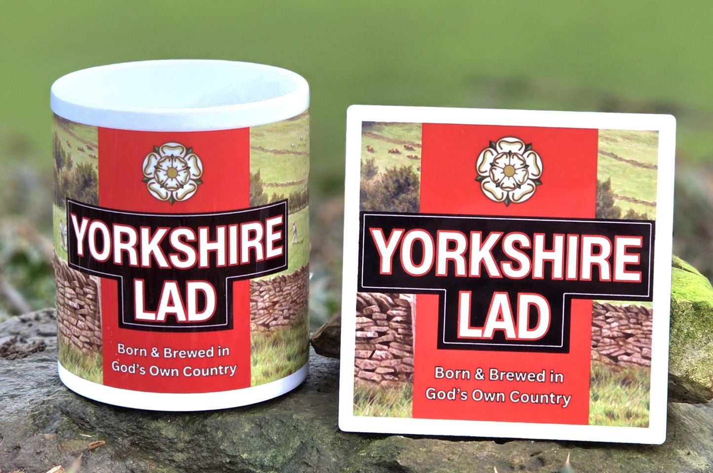 Yorkshire Lad Mug & Coaster Set